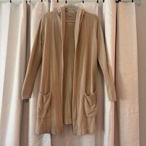 Barefoot Dreams Cardigan Cozy Chic Lite Hooded Knit Soft Comfy XS/S